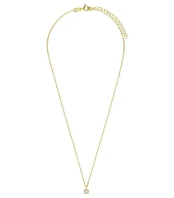 Lucardi Ketting Zilver 45 cm - Goudkleurig gold New