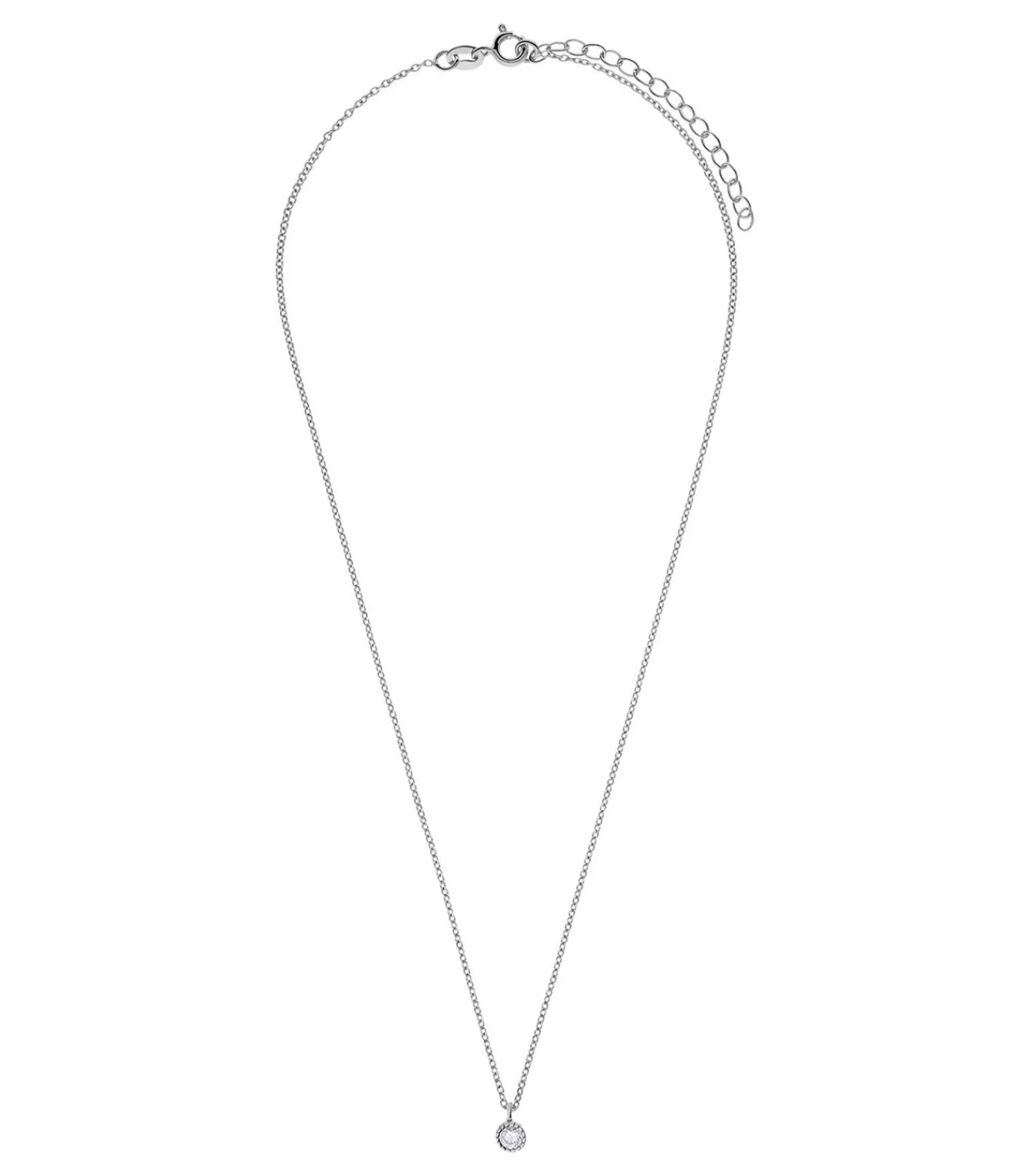 Lucardi Ketting Zilver 45 cm - Goudkleurig silver Best