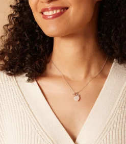 Lucardi Ketting Zilver 45 cm - Parel silver Clearance
