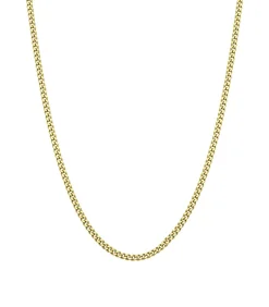 Lucardi Ketting Zilver - goudkleurig gold