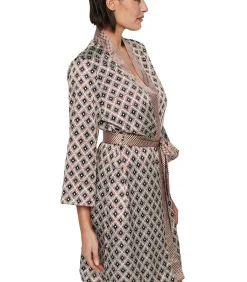 SELMARK Kimono negligé P116 SATIN SUBLIME brown Online