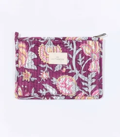 La Fiancée Klein gewatteerd katoenen tasje LISETTE violet