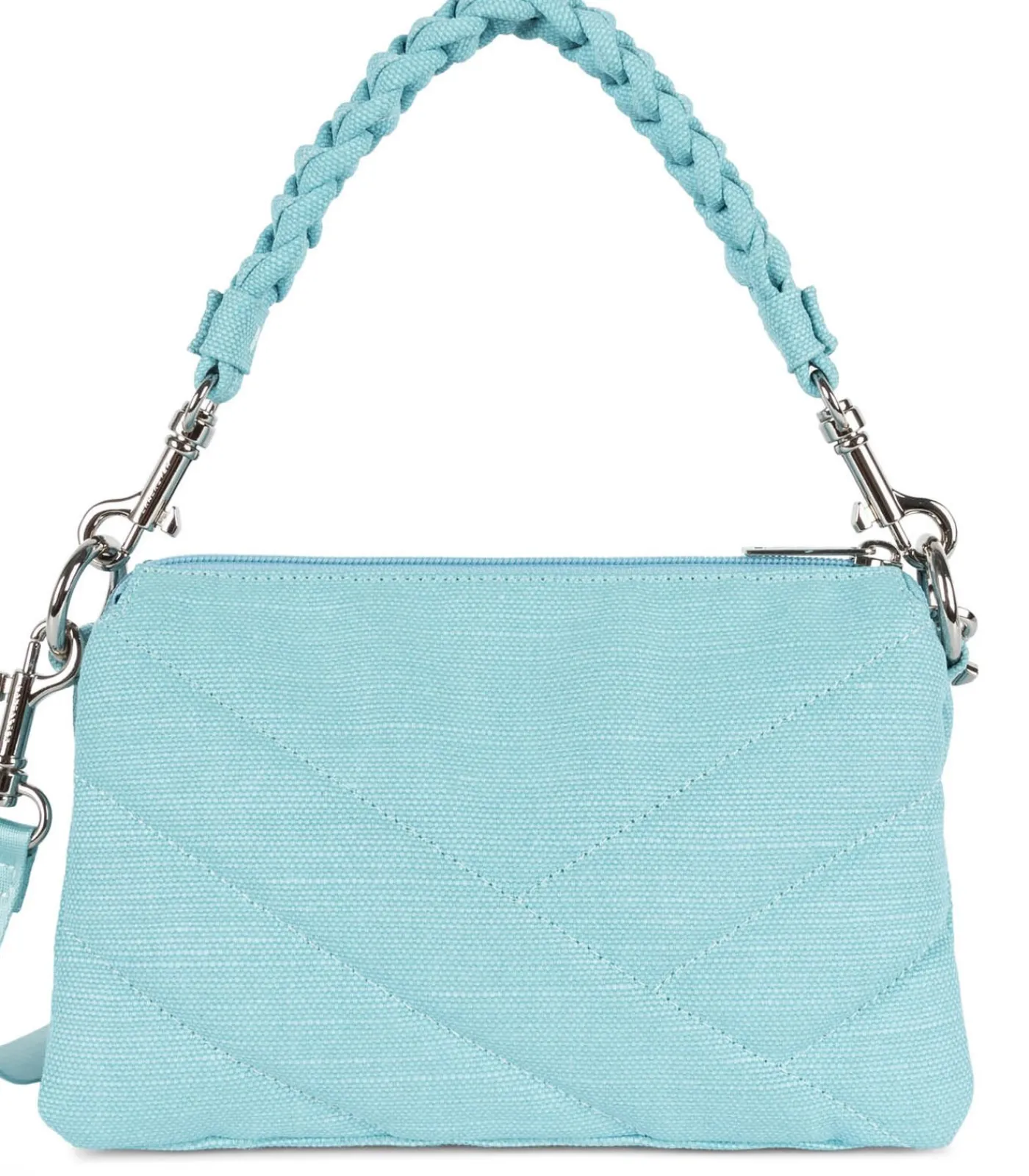 LANCASTER Kleine etui - Canvas Matelassé lightBlue Discount