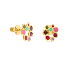 Joidart Kleine gouden oorbellen Candy Colours gold Hot