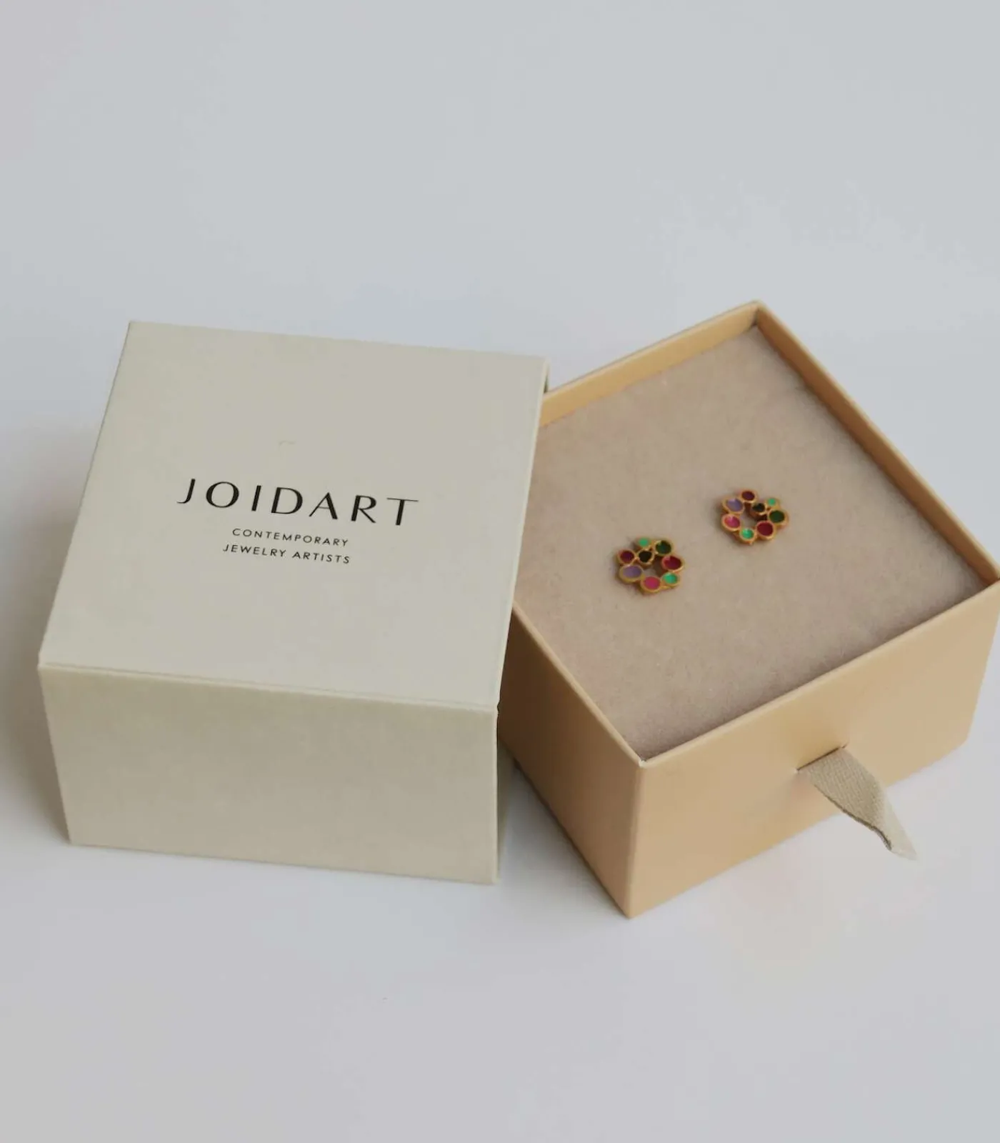 Joidart Kleine gouden oorbellen Candy Colours gold Hot