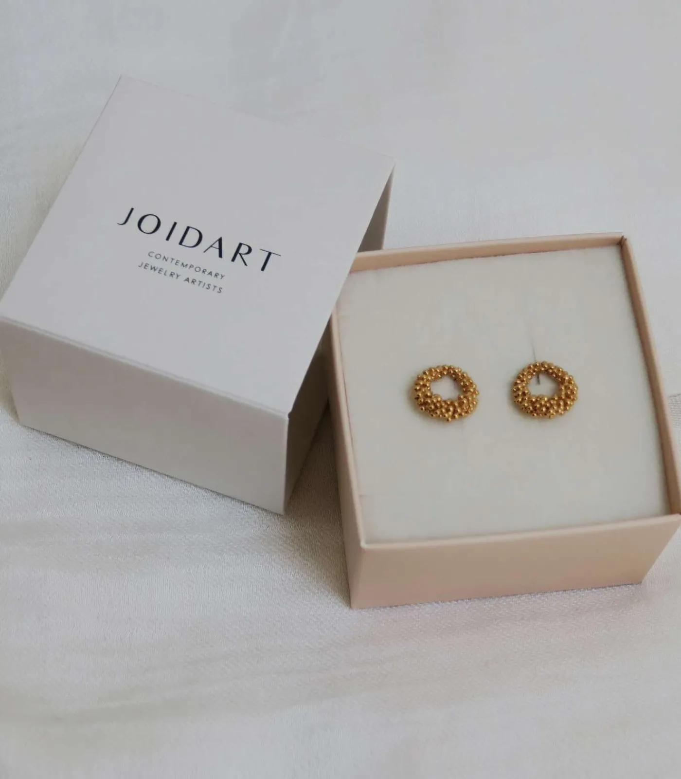 Joidart Kleine gouden oorbellen Stardust gold Best