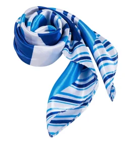 Alberto Cabale Kleine zijden sjaal Navy Cléo blue Sale