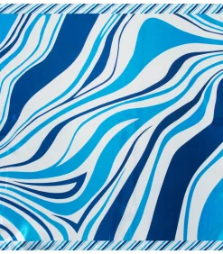 Alberto Cabale Kleine zijden sjaal Navy Cléo blue Sale