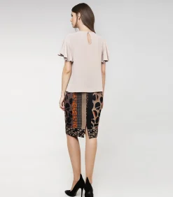 Conquista Kokerrok met print van multicolor Hot