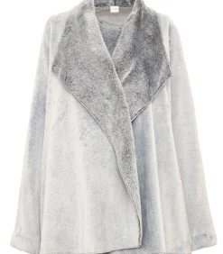 LE CHAT Kort jasje van flanellen pluche ESSENTIEL H73B gray