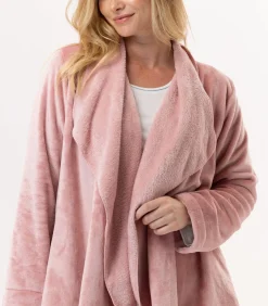 LE CHAT Kort jasje van flanellen pluche ESSENTIEL H73B pink Outlet