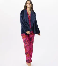 LE CHAT Kort jasje van flanellen pluche ESSENTIEL H73B blue Outlet
