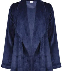 LE CHAT Kort jasje van flanellen pluche ESSENTIEL H73B blue Outlet