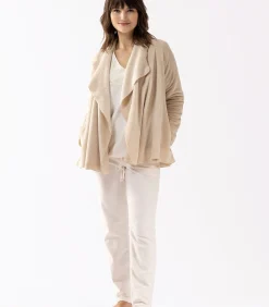 LE CHAT Kort jasje van flanellen pluche ESSENTIEL H73B beige