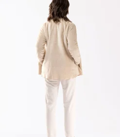 LE CHAT Kort jasje van flanellen pluche ESSENTIEL H73B beige