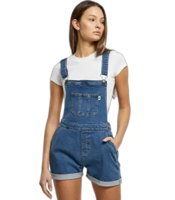 Urban Classics Korte biologische damesoverall blue New