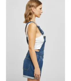 Urban Classics Korte biologische damesoverall blue New
