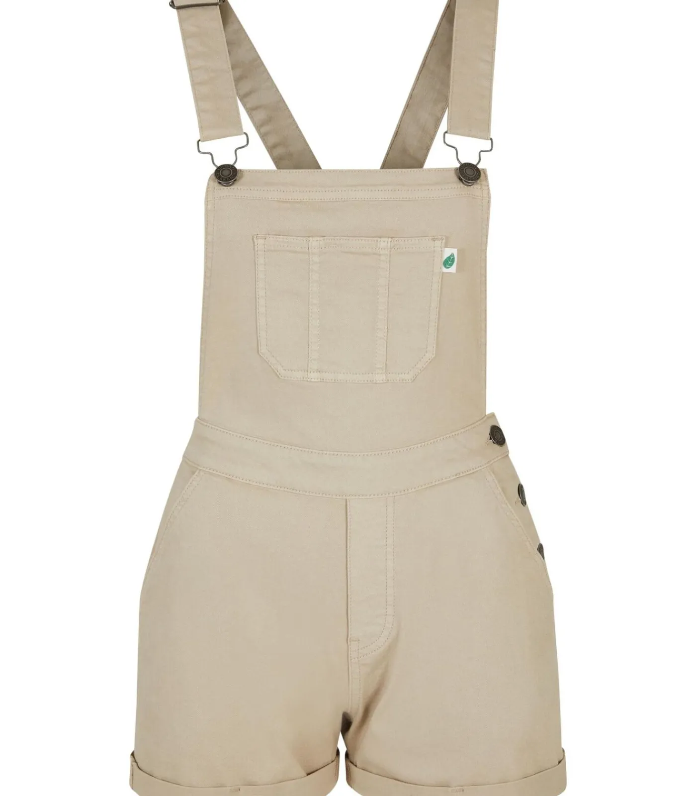Urban Classics Korte biologische damesoverall white Sale