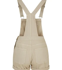 Urban Classics Korte biologische damesoverall white Sale