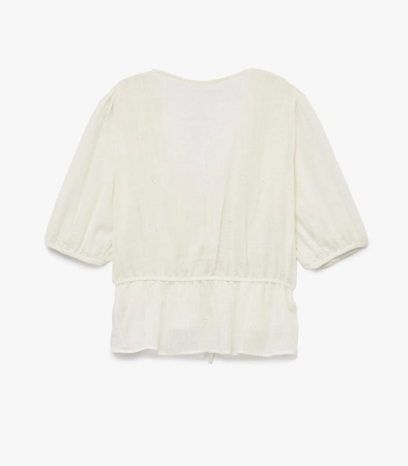Koton Korte Blouse V-hals Katoenmix white Online