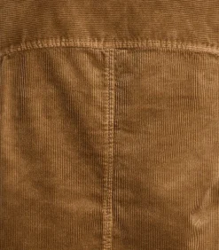 La Fée Maraboutée Korte bruine fluwelen jas camel Sale