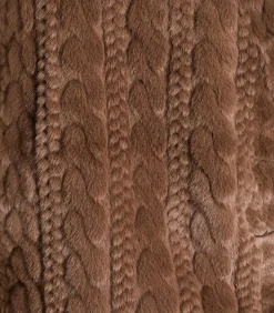 La Fée Maraboutée Korte jas in bruin nep bont brown Discount