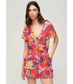 Superdry Korte jumpsuit voor vrouwen Beach pink Hot