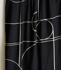 La Fée Maraboutée Korte jurk met ceintuur donkerblauw met print black Outlet