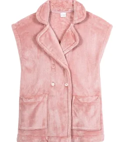 LE CHAT Korte mouwen jasje met knopen van pluche flanel ESSENTIEL H76A pink Clearance