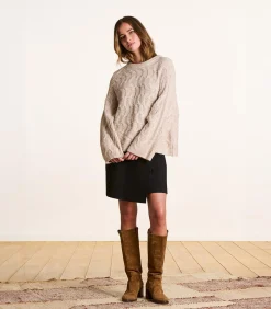 La Fée Maraboutée Korte rok met zwarte milano inzet black Outlet