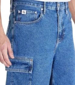 Calvin Klein Jeans Korte Spijker Cargo Broek blue Online