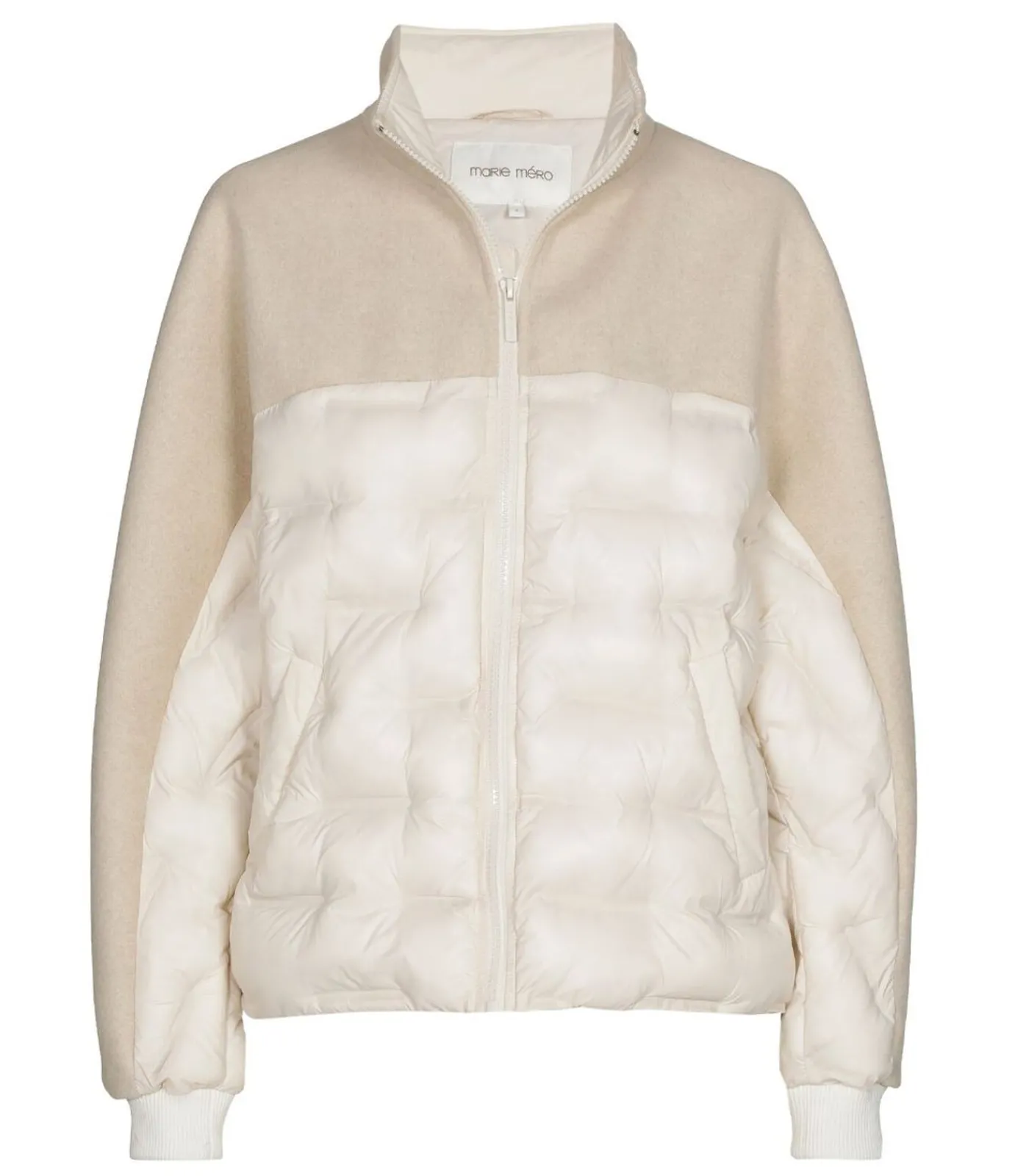 Marie Méro Korte sportieve jas in ecru beige Outlet