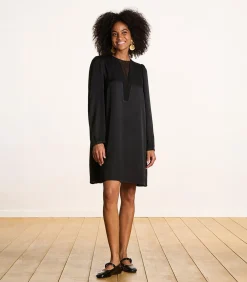 La Fée Maraboutée Korte zwart satijnen formele jurk black Best