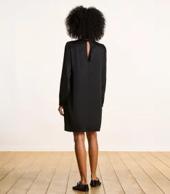 La Fée Maraboutée Korte zwart satijnen formele jurk black Best