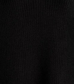 La Fée Maraboutée Korte zwarte gebreide coltrui black Hot