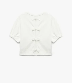 Koton Back Bow Detail T-Shirt white Best