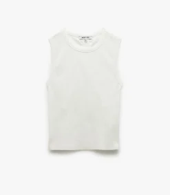 Koton Back Cut-Out Detail Tank Top white Hot