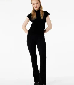 Koton Basic Flare Trousers black Sale