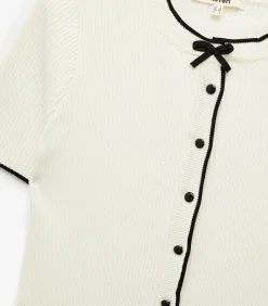 Koton Buttoned Knit Cardigan white Outlet