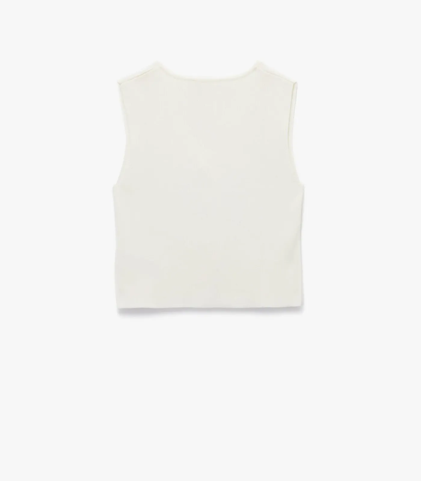 Koton Buttoned Knit Vest white