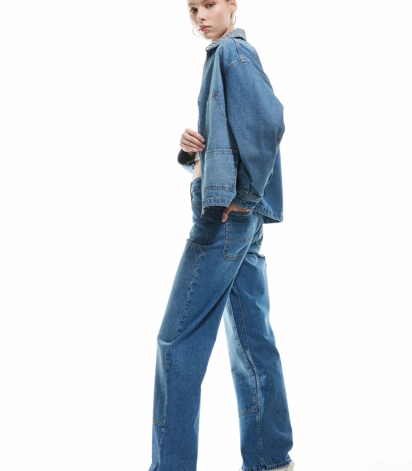 Koton Carpenter Jeans Indigo Clearance
