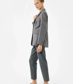 Koton Cigarette Fabric Pants gray Clearance