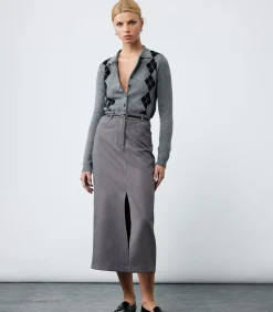 Koton Column Skirt antraciteGrey Outlet