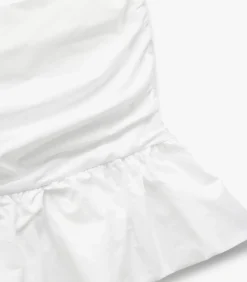 Koton Cotton Crop Blouse white Discount