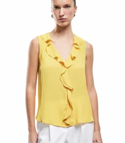 Koton Crepe Blouse yellow Sale