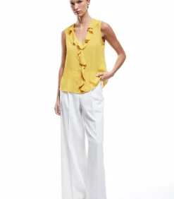Koton Crepe Blouse yellow Sale