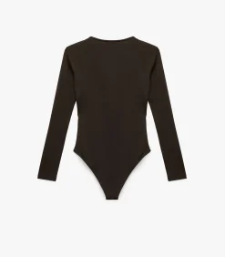 Koton Crew Neck Bodysuit brown Best