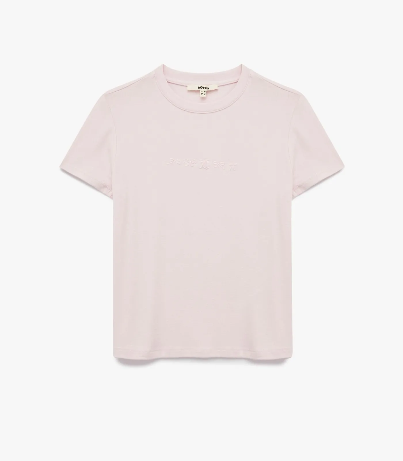 Koton Crew Neck T-Shirt pink Sale