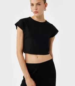 Koton Crew Neck T-shirt black Best