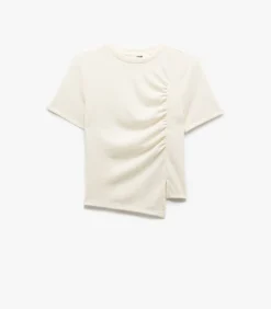 Koton Crew Neck T-Shirt white Discount